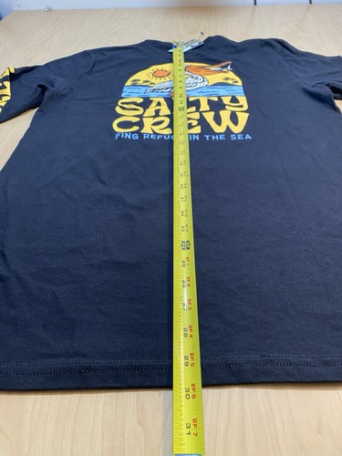 Camisa Salty Crew Mediana Nueva Manga Larga Pelícano Nueva con Etiquetas Fing Refuge In The Sea - Imagen 8 de 9
