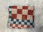 pottery barn Americana patchwork table Cotton Throw 50x50- Red/Multi
