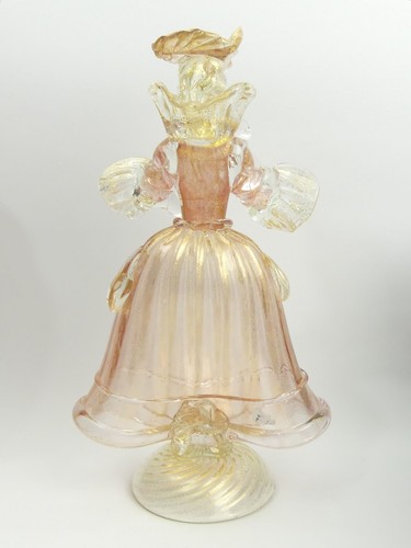 FIGURA DE COLECCIÓN MURANO VIDRIO ARTÍSTICO ITALIANO TINTA P Y AVENTURINA C.1960 - Imagen 2 de 3
