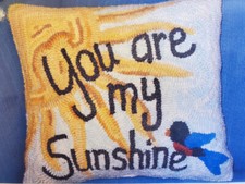 You Are My Sunshine Rug Hooking Paper Pattern - Prairie Road Designs