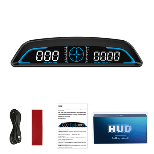 HUD GPS Gauge Car Head Up Digital Display Speedometer Alarm Auto Accessories MPH - Bild 13 von 14