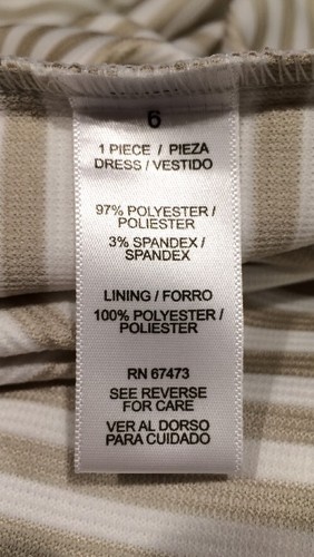 Robe évasée sans manches doublée rayée DANNY & NICOLE taille 6 carrière neuve avec étiquette 80€ - Photo 10/12