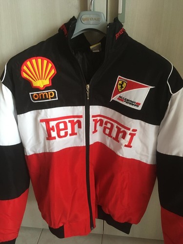 Jacket Giubbino Ferrari F1 Unisex Retro Vintage Ricamato taglia M - Foto 3 di 18