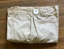 Garment Corporation of America Mens Khaki Work Pants 42 X 32 Made In USA