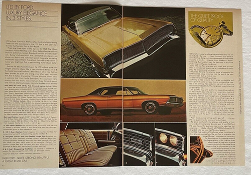 Folleto/inserto de revista impreso en color Ford Buyer's Digest of Better Ideas for '68 - Imagen 2 de 9