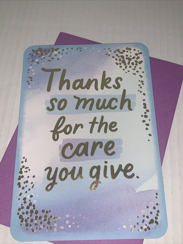 Hallmark Nurse/Doctor/Caregiver Thank You Card: Care You Give Huge Difference - Picture 2 of 7