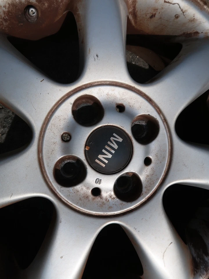 MINI COOPER S 2005-2014 ALEACIÓN GENUINA 7 RADIOS 16" JUEGO DE LLANTAS Y NEUMÁTICOS OEM Foto 2 de 4