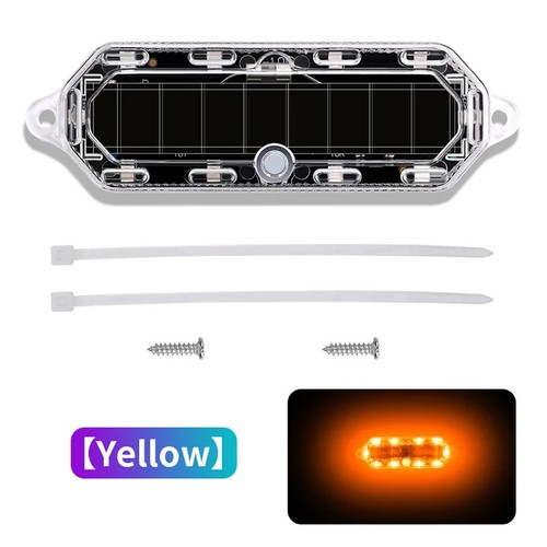 Solar LED Strobe Light Flashing Safety Warning Light For Car Truck Motorcycle - Picture 23 of 23