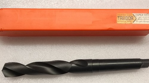 TRUBOR 1 11/32" MORSE TAPER SHANK DRILL MT4 HSS 13 3/8" long o/a - Picture 4 of 4