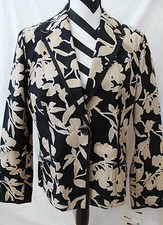 Women's LIZ CLAIBORNE Tan  Black Blazer Sz 16 NWT 89 CB5-7