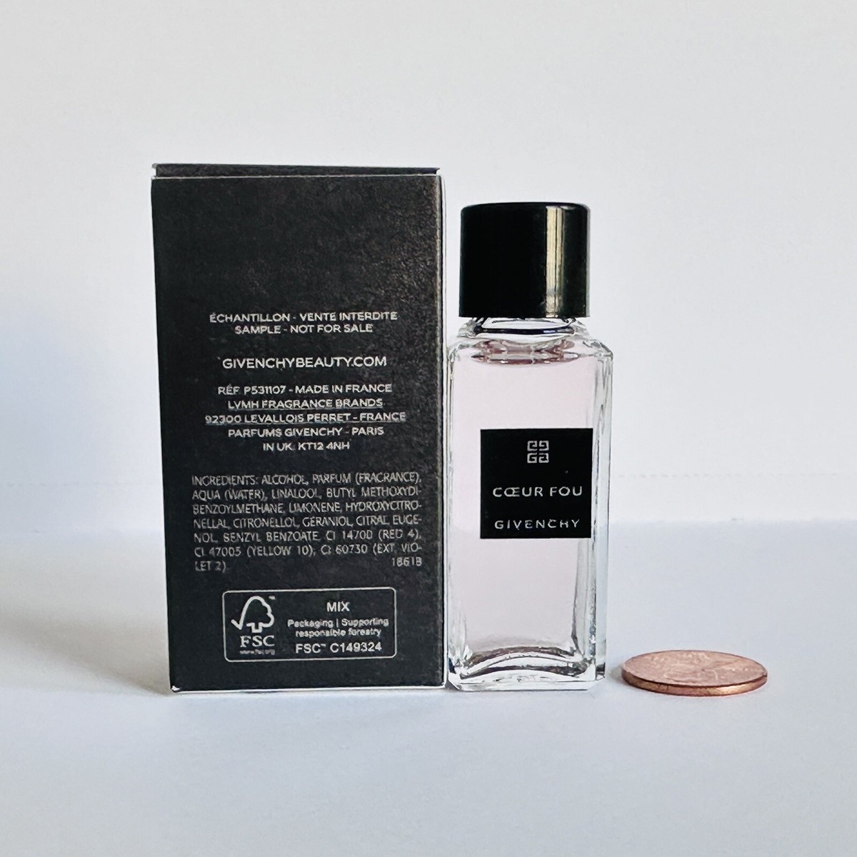 Givenchy Fragrance Cœur Fou Eau de Parfum Sample Splash 10mL / .3