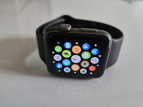 Apple Watch Series 2 Generation Black Band 42mm A1758, SN- FH7T8H2JHJLJ Unlocked - Picture 2 of 6