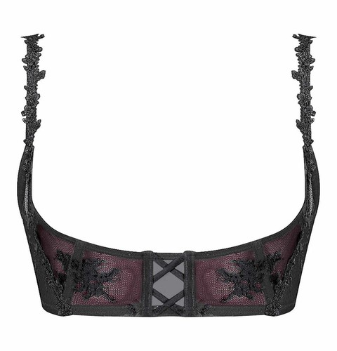 Triumph Lace-Up Spotlight Corselette Bordo - Picture 2 of 2