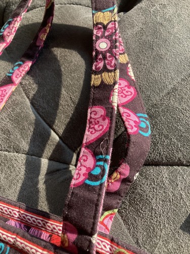 Vera Bradley Shoulder Bag In Mod Floral Pink Pattern. Roomy. Pockets. USA Made. - Bild 7 von 19