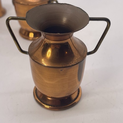 Juego de mini tazas y jarra de cobre vintage - Imagen 5 de 11