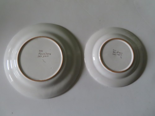 2 DVX Moustiers HP Bird of Paradise Plates - 9.5" Dinner & 7.75" Salad - Unused - Picture 6 of 10