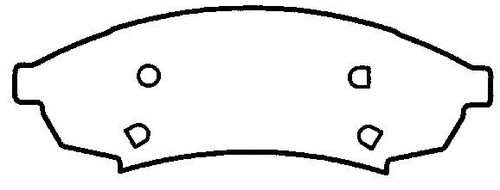 FRONT Semi-Metallic Brake Pads Fits 88-96 Buick Regal - Picture 7 of 8