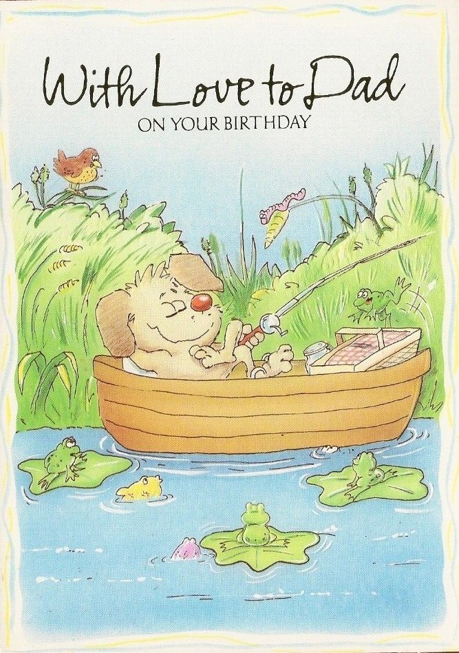 Vater alles Gute zum Geburtstag Grußkarte religiöse christliche Bibel Schrift Text