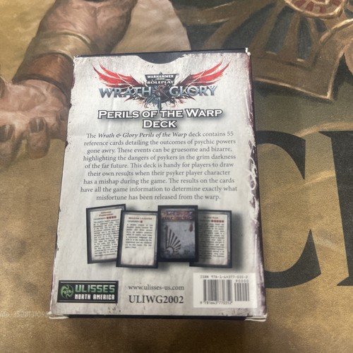 Ulisses NA: Wrath & Glory RPG Expansion Deck - PERILS OF THE WARP new - Picture 2 of 3