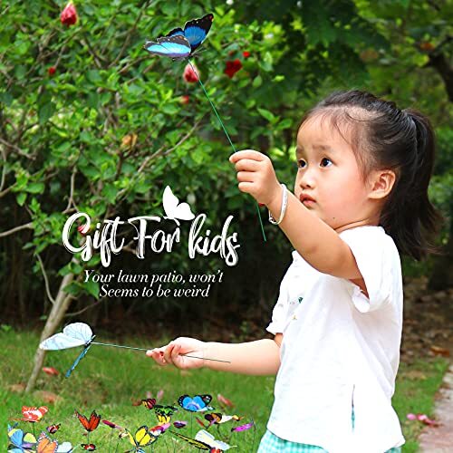 60 Pcs Garden Butterfly Stakes Planter Pots Miniature Ornaments Yard Patio Decor - Picture 7 of 9