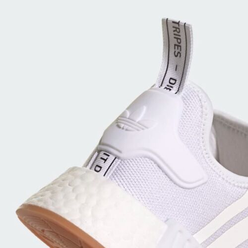 NEW Adidas NMD R1 Primeblue White Gum Bottom Men's Sneakers GZ9260 Size 11.5 - Picture 8 of 13