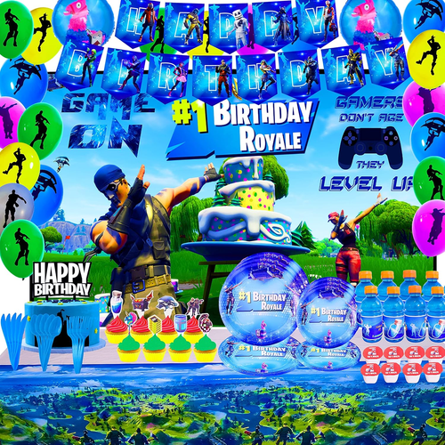 Ultimate Gaming Party Supplies Set - 142 Pack Decorations & Accessories - Picture 11 of 12
