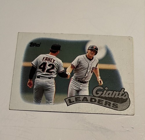 1989 Topps Baseball Cards Set Of 14-A Giants Team Leaders Card Is Part Of This - Picture 9 of 18