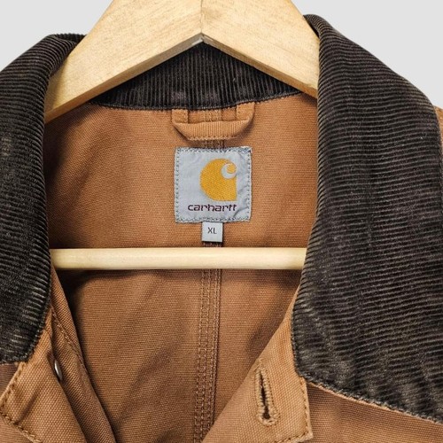 Carhartt Michigan duck cotton tan light chore work jacket coat XL - Imagen 3 de 5