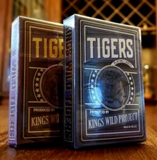 Gilded Tigers v2. Playing Cards Set by Kings Wild Project - Only 200 Made! RARE