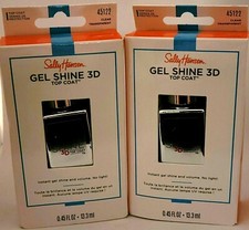 Sally Hansen Treatment Gel Shine 3D Top Coat Nail Polish 0.45 oz Pack of 2