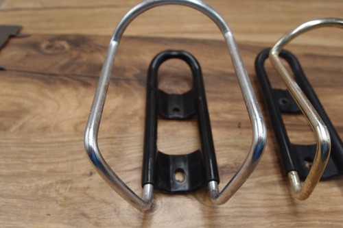 set of two water bottle cages basket for MTB vintage silver / gold - Picture 7 of 10
