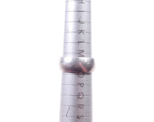 Breiter Bandring Argentum 958 Silber höherwertig gepunzt 9 g UK Größe N - Bild 3 von 9