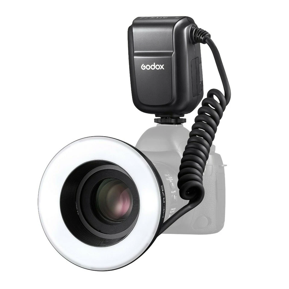 Godox MF-R76 Macro LED Ring Flash Speedlite Dual-Flash Tubes for DSLR Camera 76W - Image 3 of 4