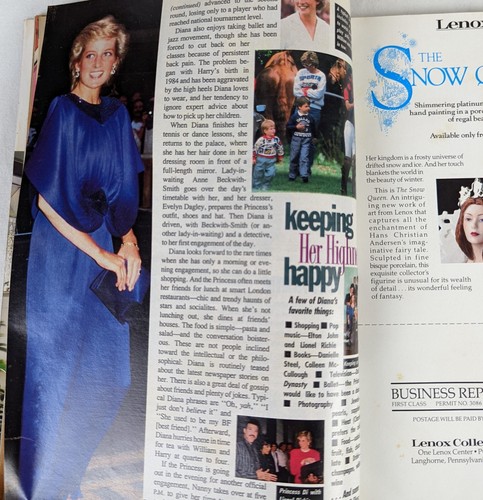 Ladies' Home Journal 1988 Princess Diana Bettie Davis Agatha Christie Ads - Picture 6 of 9