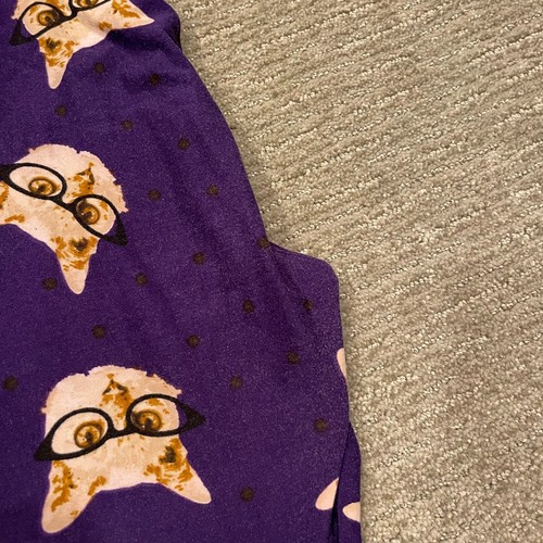 LuLaRoe TC Lote Leggings Mujer Alto Curvilíneo Gatitos Unicornio Nerd Lunares Gafas - Imagen 10 de 14