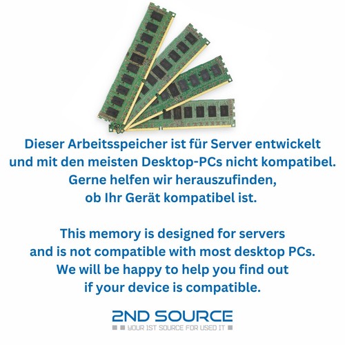 Dell 16 Go PC4-19200T DIMM double rang x8 (DDR4-2400) enregistré ECC HNDJ7 0HNDJ7 - Photo 3/3