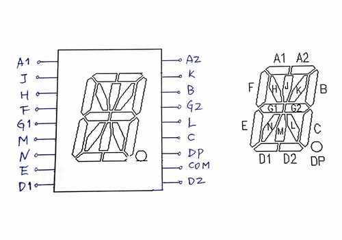 10pc 0.8" Alpha Numeric LED display CC Color Orange DDC81AO ( XDK-8103AOCR ) XDK - Picture 7 of 8