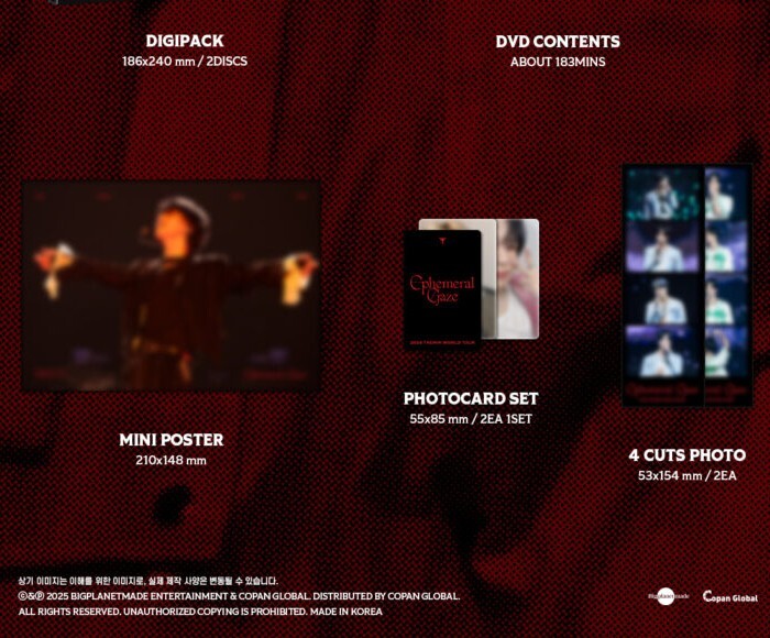 SHINee TAEMIN WORLD TOUR [Ephemeral Gaze] IN INCHEON DVD ver