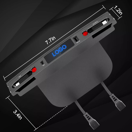 Estación de Acoplamiento Tesla Modelo 3 e Y Hub USB con Cables de Carga Rápida Retráctiles - Imagen 9 de 10