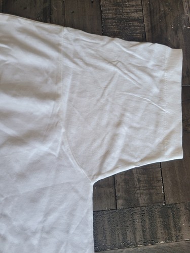 T-shirt vintage anni '80 Singapore Tiger bianca taglia large nuova con etichette - Foto 10 di 11