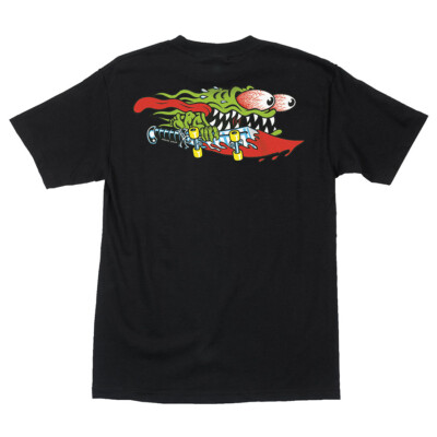 Santa Cruz Keith Meek SLASHER Skateboard T Shirt BLACK | eBay