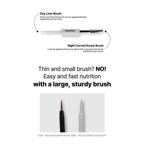 [daymellow] All Day Eyelash Dual Serum Clear 5ml + Black 5ml / Korean Cosmetics - Picture 6 of 6