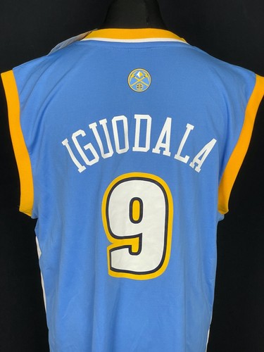 Andre Iguodala #9 Denver Nuggets Adidas NBA Jersey Men's Size L Deadstock 2012 - Picture 11 of 23