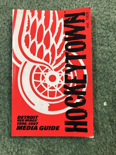 Libro guía de medios de la NHL 1996-97 Detroit Red Wings campeones de la Copa Stanley - Imagen 1 de 2