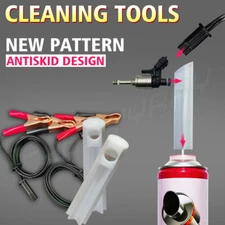 Fuel Injector Flush Cleaner Adapter Cleaning Tool DIY Kit Set Fit Car Motorcycle