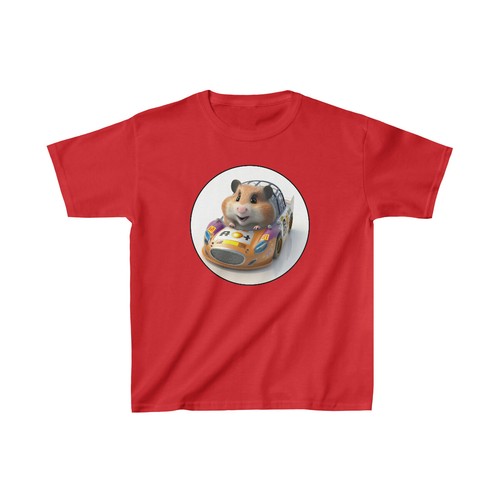 US Kids - Hamster in Nascar race car - Kids Heavy Cotton Tee - 7Y to 14Y - Picture 28 of 29