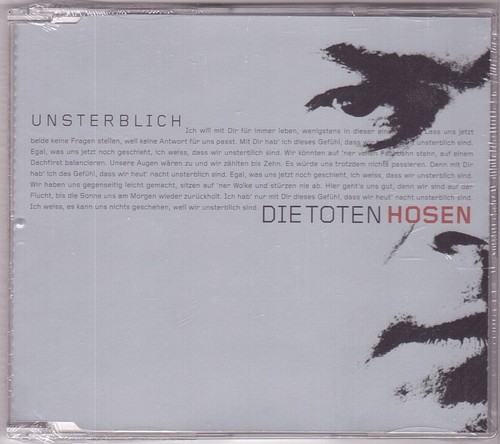 Die Toten Hosen - Unsterblich (Maxi-CD 2000) neu