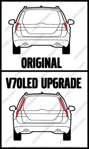 Facelift taillight upgrade module for Volvo XC70/V70 2008 - 2013 - Picture 9 of 17