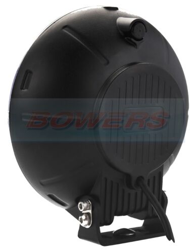 LEDSON SAROX 7+ BLACK 7" ROUND FULL LED DRIVING SPOTLIGHT SPOTLAMP + SIDE LIGHT - Afbeelding 2 van 7