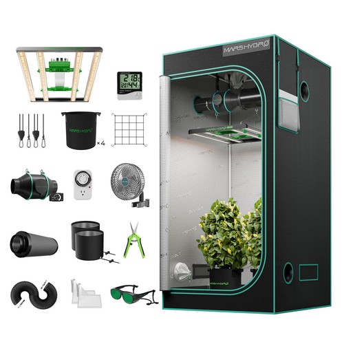 MARS HYDRO FC-E3000 LED Grow Lamp+100x100x180cm Growzelt Komplettset Indoor Grow - Bild 13 von 13